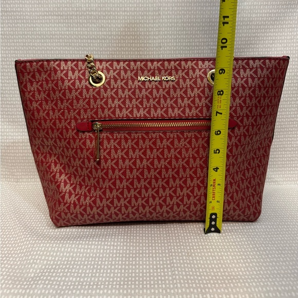 Michael Kors Logo Leather Tote - Picture 7 of 10